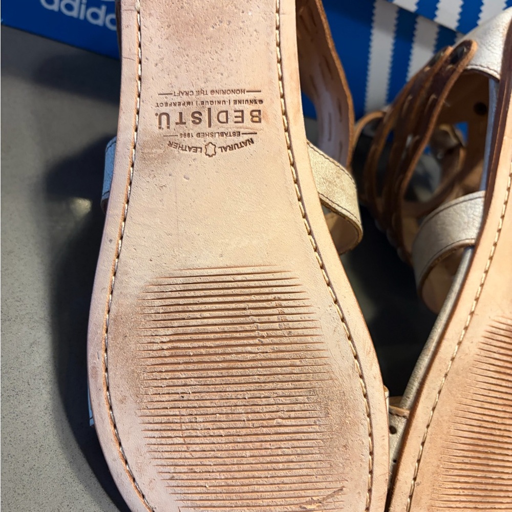 Bed Stu White and Brown Artemis Sandals - Picture 8 of 8